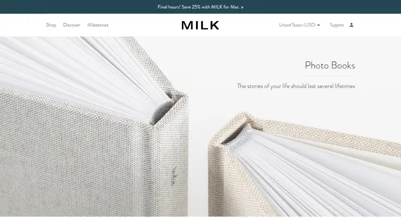 The MILK Books homepage
