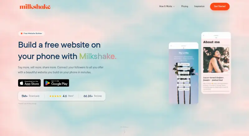 The Milkshake homepage