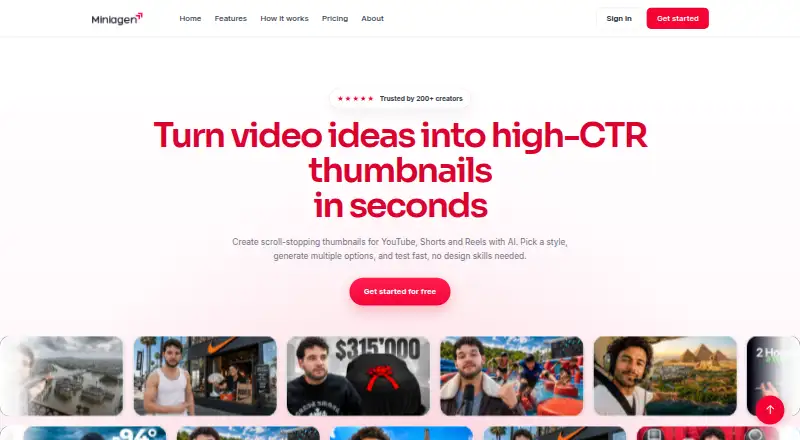 The Miniagen homepage