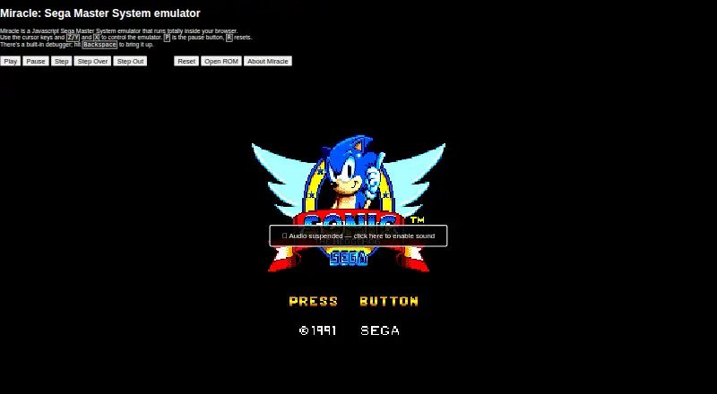 The Miracle homepage