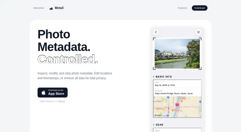 The MetaX homepage
