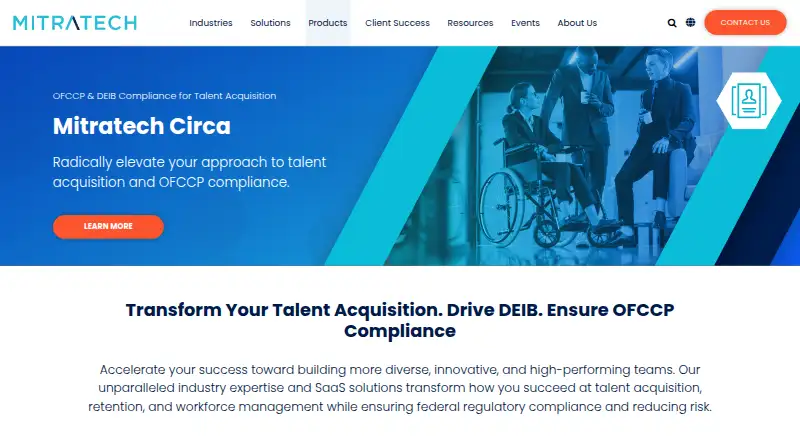 The Mitratech Circa homepage