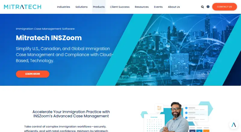 The INSZoom homepage