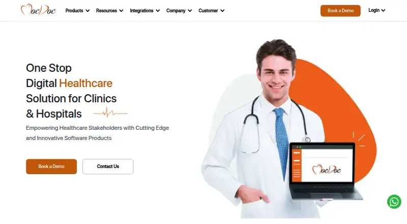 The MocDoc homepage