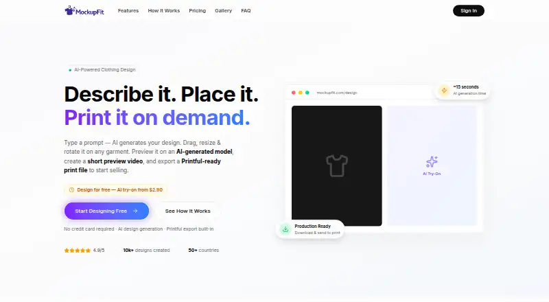 The MockupFit homepage
