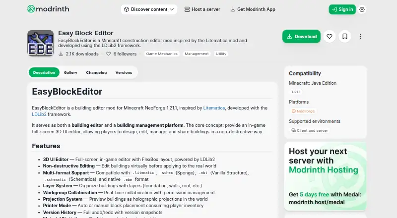 The Easy Block Editor homepage