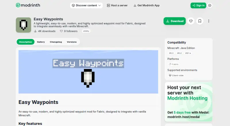 The Easy Waypoints homepage