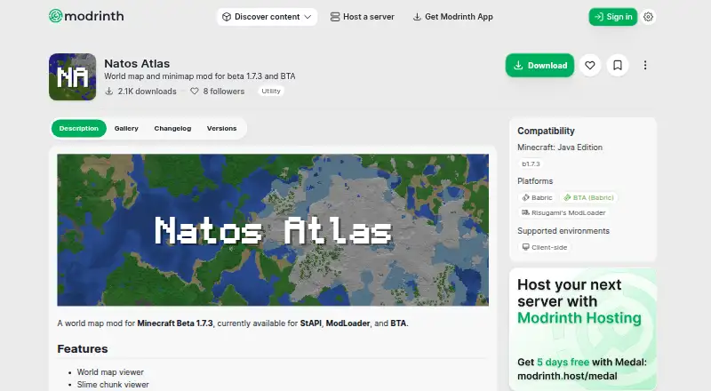 The Natos Atlas homepage