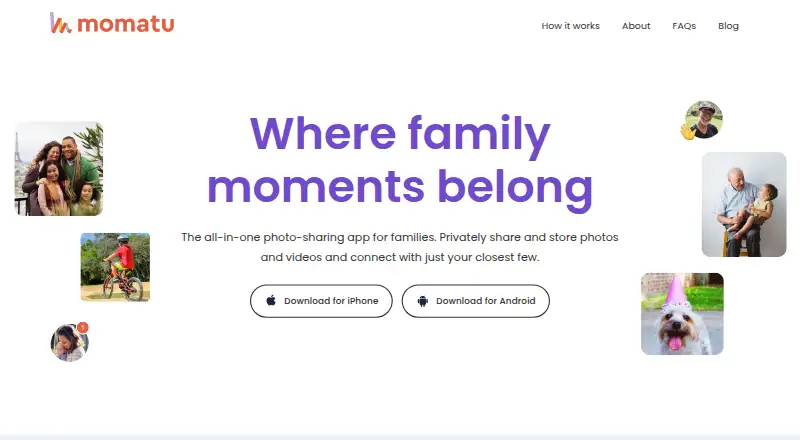 The Momatu homepage