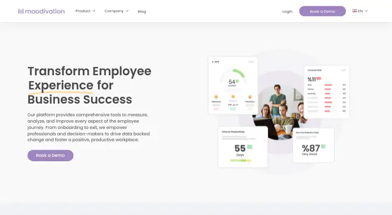The Moodivation homepage