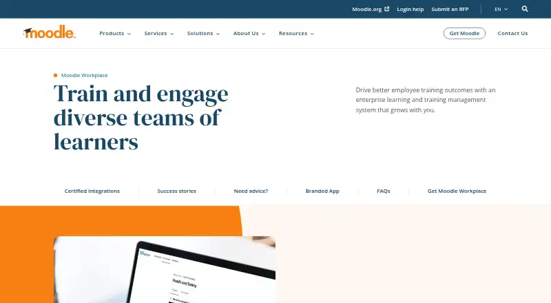 The Moodle Workplace homepage