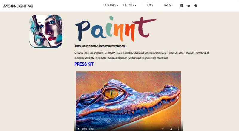 The Painnt homepage
