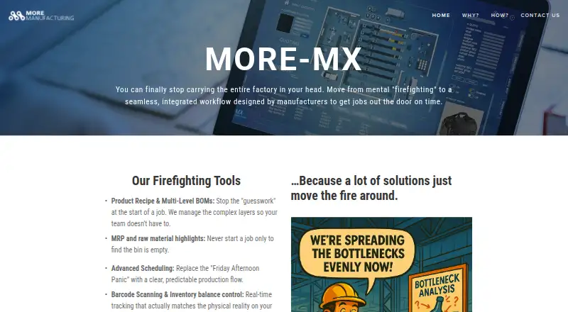 The MORE MX homepage