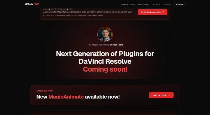 The MrAlexTech homepage