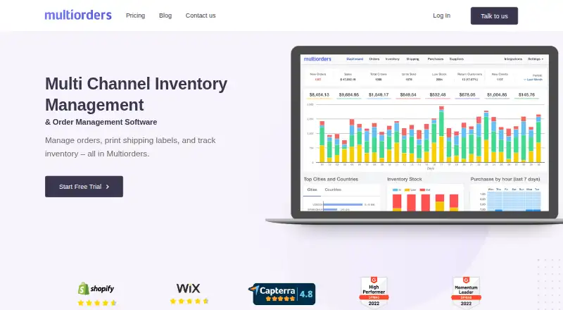 The Multiorders homepage