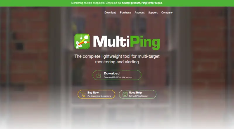 The MultiPing homepage