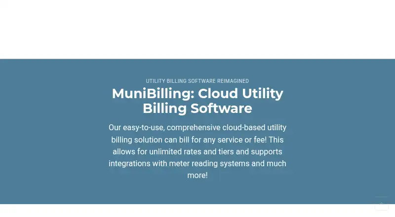 The MuniBilling homepage