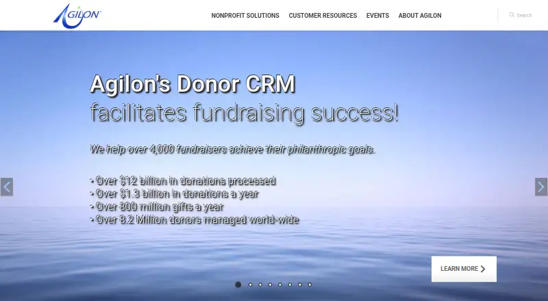 The Agilon One homepage