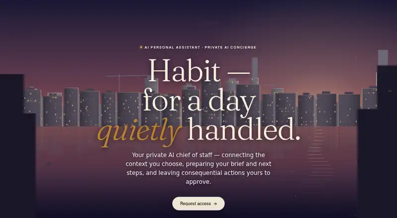 The Habit homepage