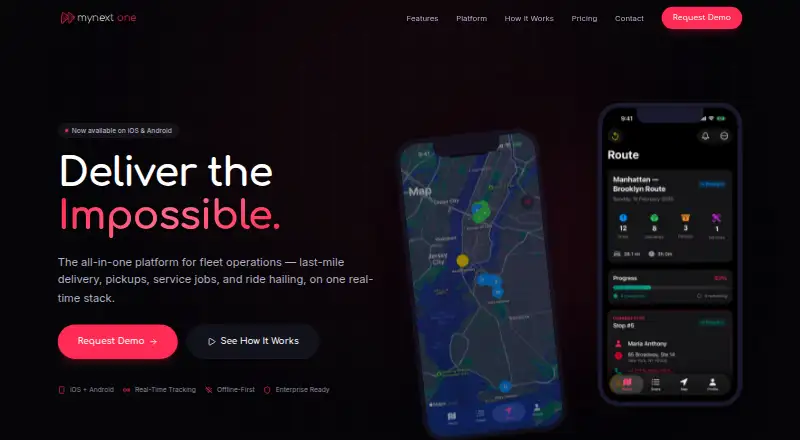 The MyNext One homepage