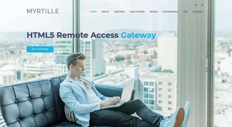 The Myrtille homepage