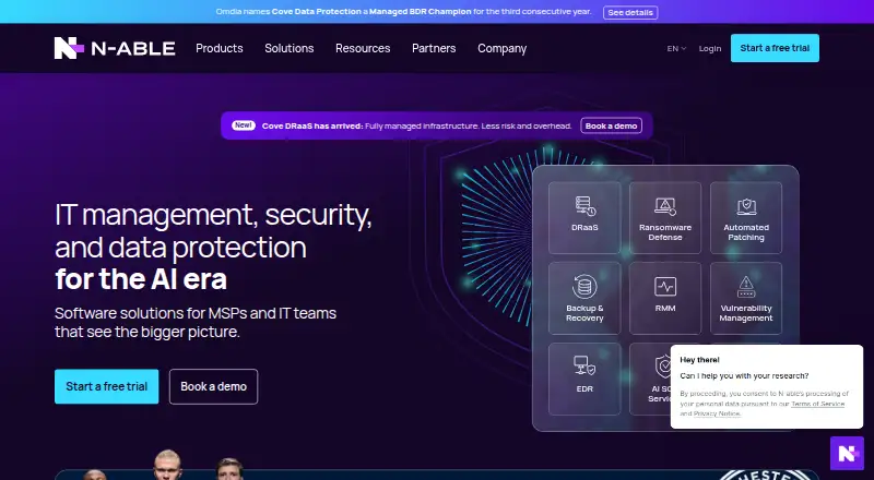 The Cove Data Protection homepage
