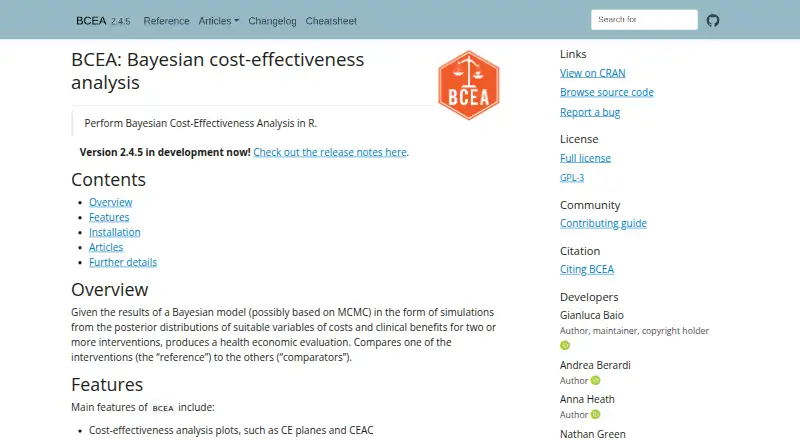 The BCEA homepage