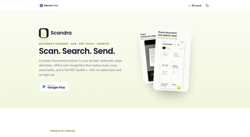The Scandra homepage