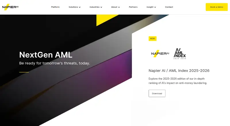 The Napier AI Continuum homepage