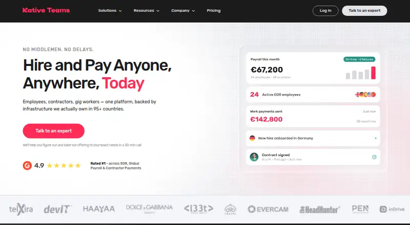 The Native Teams homepage