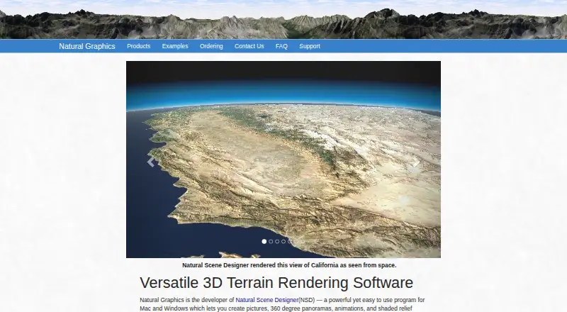 The Natural Scene Designer homepage