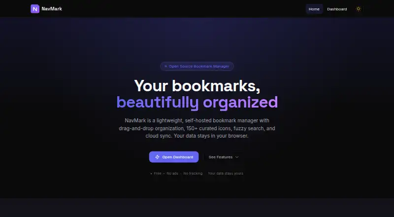 The NavMark homepage