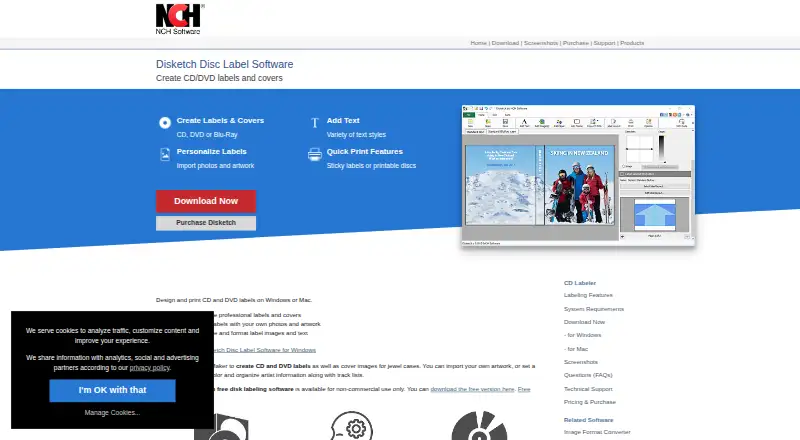 The Disketch homepage