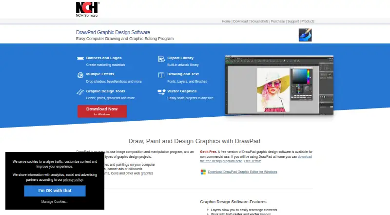 The DrawPad homepage