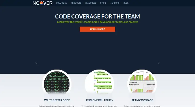 The NCover homepage