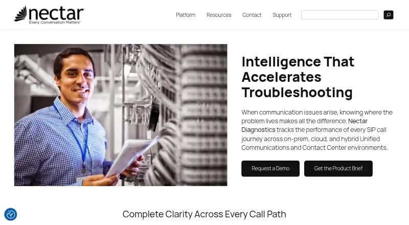 The Nectar Diagnostics homepage