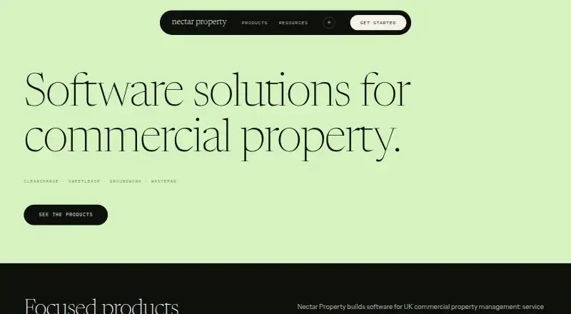 The Nectar Property homepage