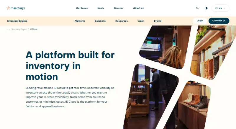 The Nedap iD Cloud homepage
