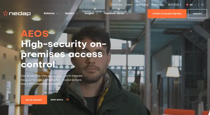 The Nedap AEOS homepage