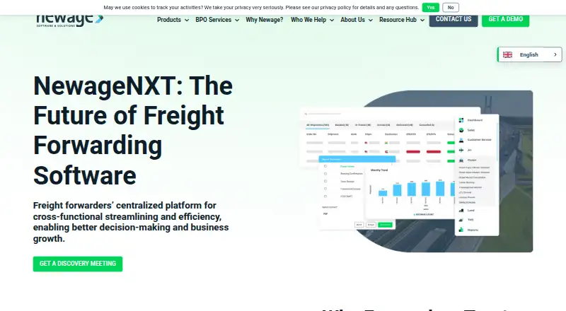 The NewageNXT homepage