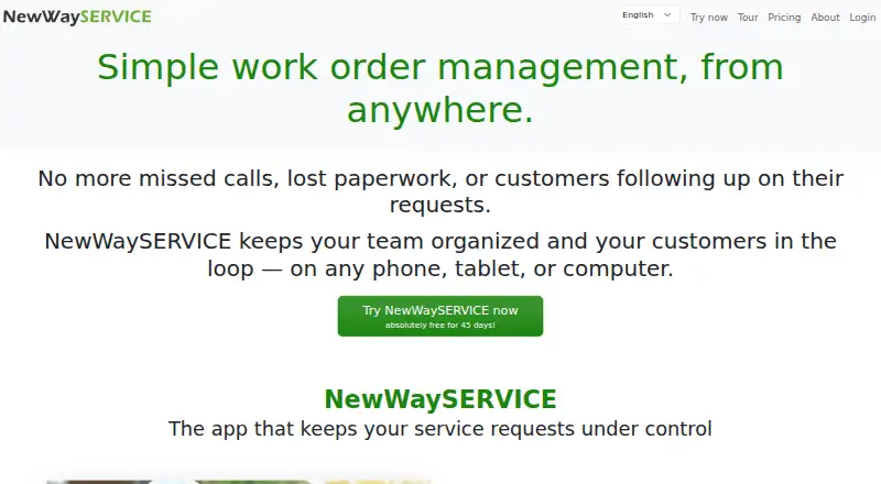 The NewWaySERVICE homepage