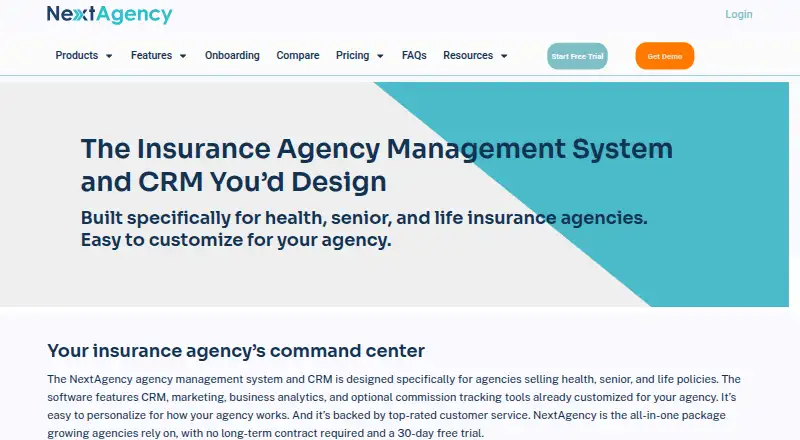 The NextAgency homepage
