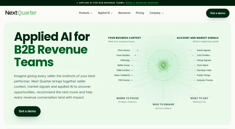 The Next Quarter homepage