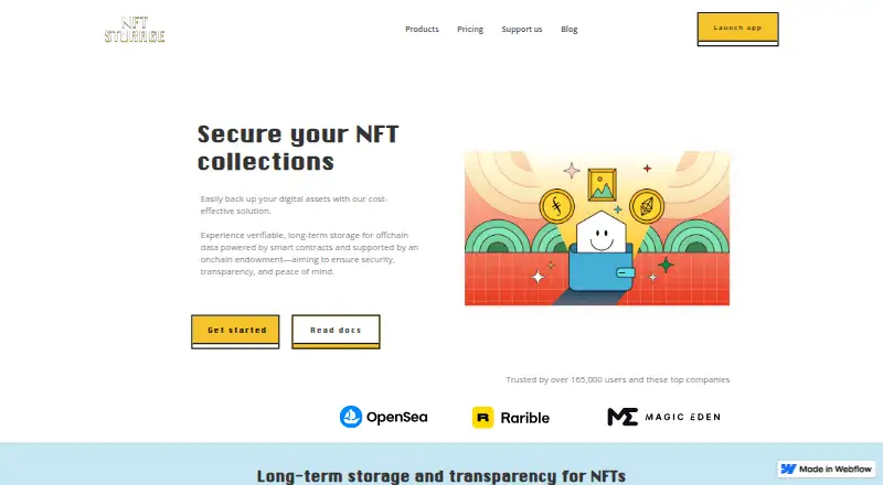 The NFT.Storage homepage