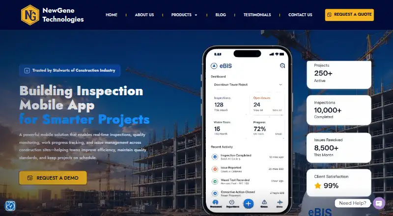 The eBIS homepage