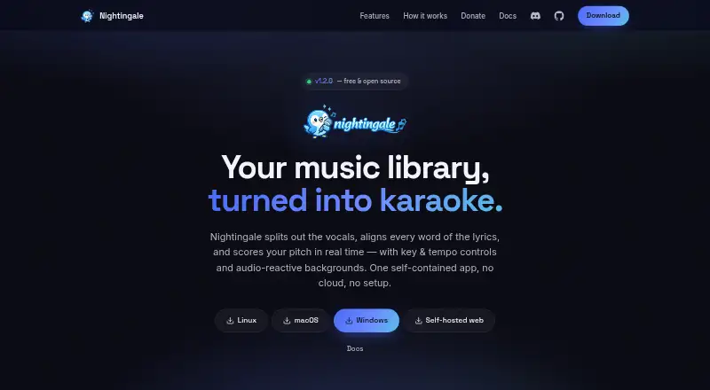 The Nightingale homepage