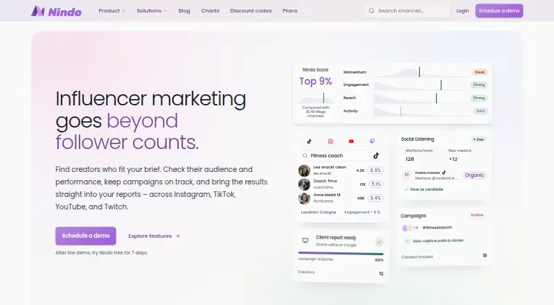 The Nindo homepage