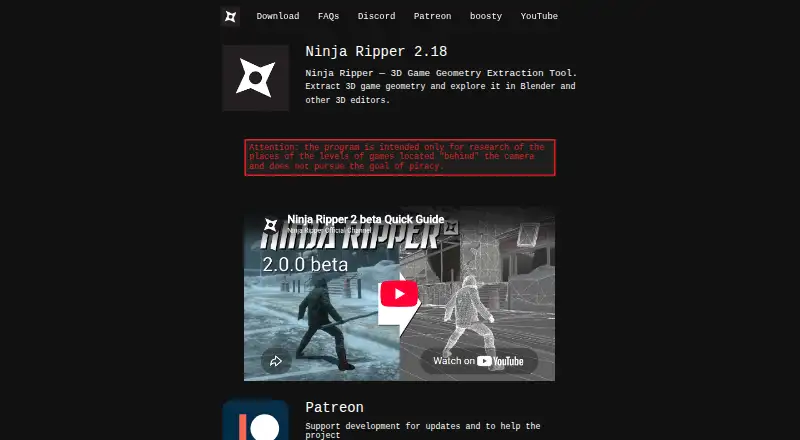 The Ninja Ripper homepage