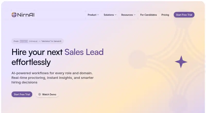 The NirnAI homepage