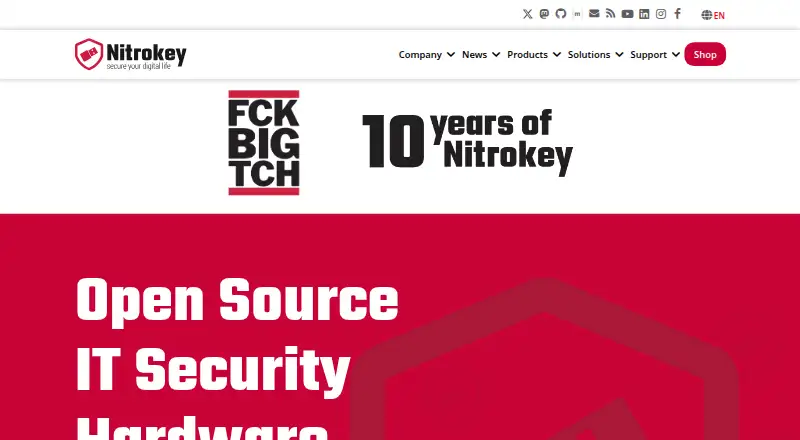 The Nitrokey 3 homepage